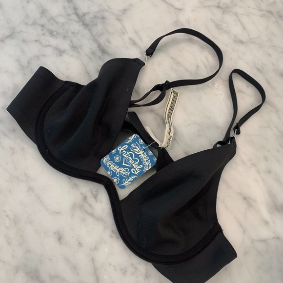 Free People Black Ari Underwire Bra 34A New with Tag - Picture 1 of 16